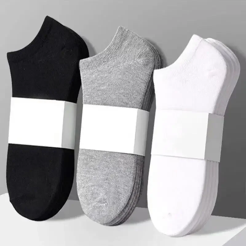 5/10PairsWomenSocksBreathableSportssocksSolidColorBoatsocksComfortableCottonAnkleSocksWhiteBlack-AliExpress