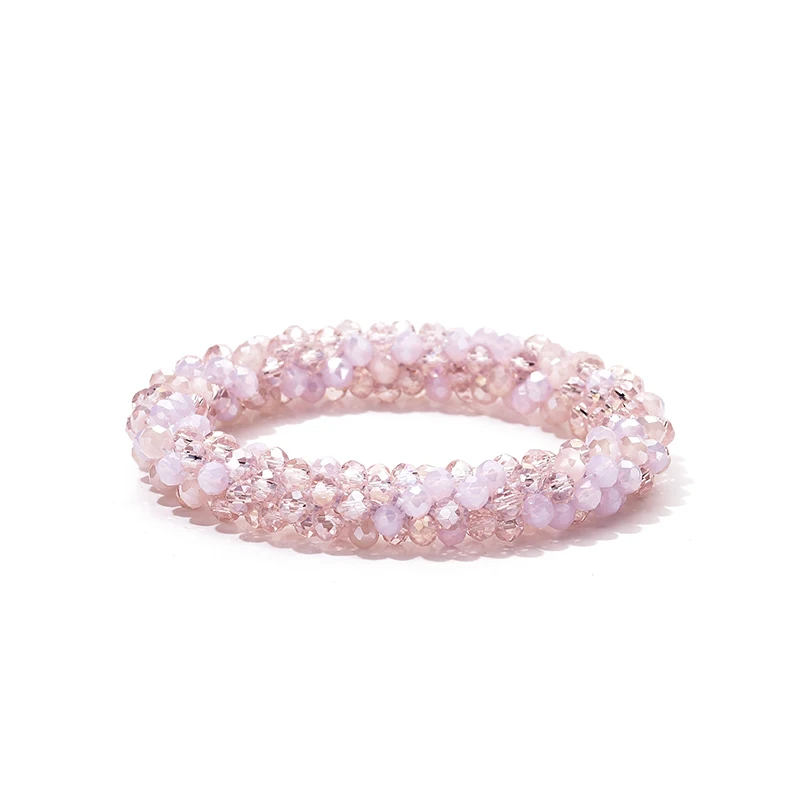 Bohemian Crystal Beaded Stretch Bracelet for Women - Vintage Boho Party Jewelry