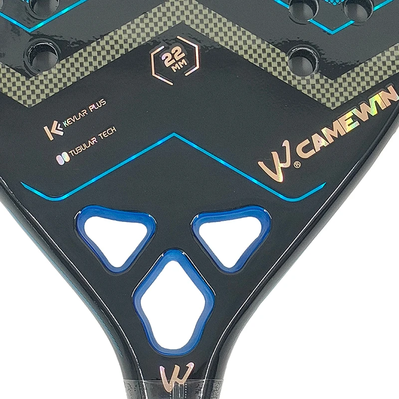 CAMEWIN Kevlar fiber Beach tennis racket Professional fiber rough surface Deliver protective bag sweatband wrist care