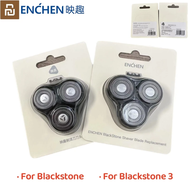 Youpin Enchen 면도기 블랙스톤 3 커터 헤드 블랙스톤 3D 플로트 블레이드 신사 3S/5S 스틸 3S 전사 면도기 교체 블레이드