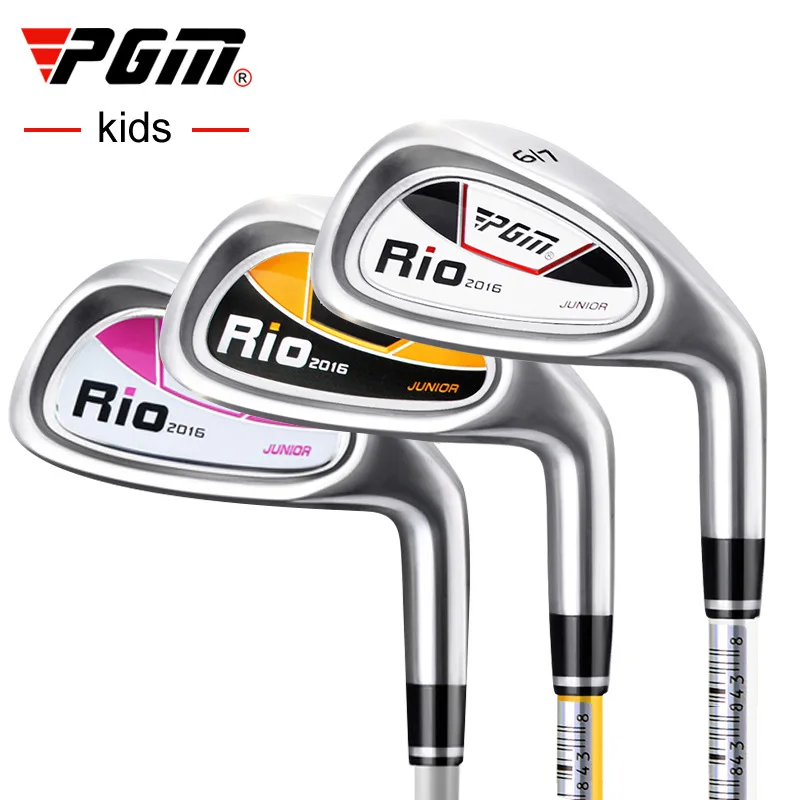 

PGM 3-12 Age Children Glof Club For Boys/Girls No.7 Iron Club Carbon Steel Rod Zinc Alloy Head Kids Beginner Swing Training