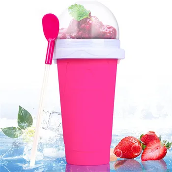 빠른 냉동 스무디 컵, 밀크쉐이크 병, 슬러시 및 쉐이크 메이커, 빠른 냉각 컵, 아이스크림 매직 슬러시 메이커
