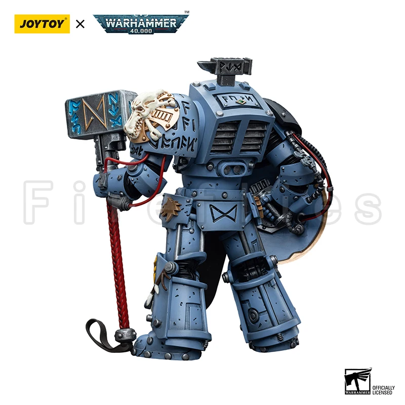1/18 JOYTOY Action Figure 40K Space Wolves Arjac Rockfist Anime Model Toy - Image 2