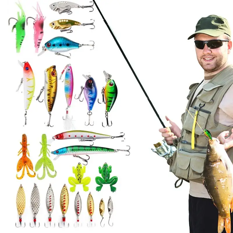 

Advent Calendar 2023 Count Down 24 Days Fishing Tackle Advent Gift Fishing Lures Set Christmas Supplies Gift For Dads And