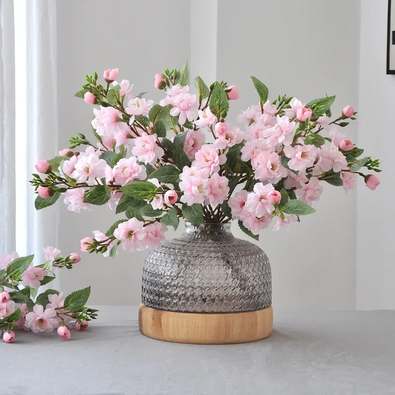 Artificial Silk Camellia Bouquet for Home or Wedding Decor, Photography Prop