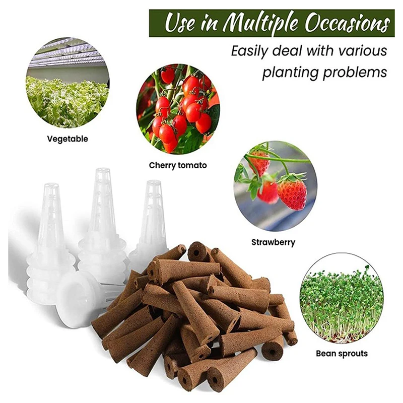Planting Basket Grow Sponges Planting Sponge Blocks for Aerogarden Plant-Hydroponics Soilless Growing System 50Pcs/set hydroponic gardening kit hydroponic planting basket hydroponic root sponges