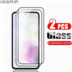 Premium Full Tempered Glass Screen Protector Film - 2 Pack - 2 Pcs (Galaxy A37 5G)
