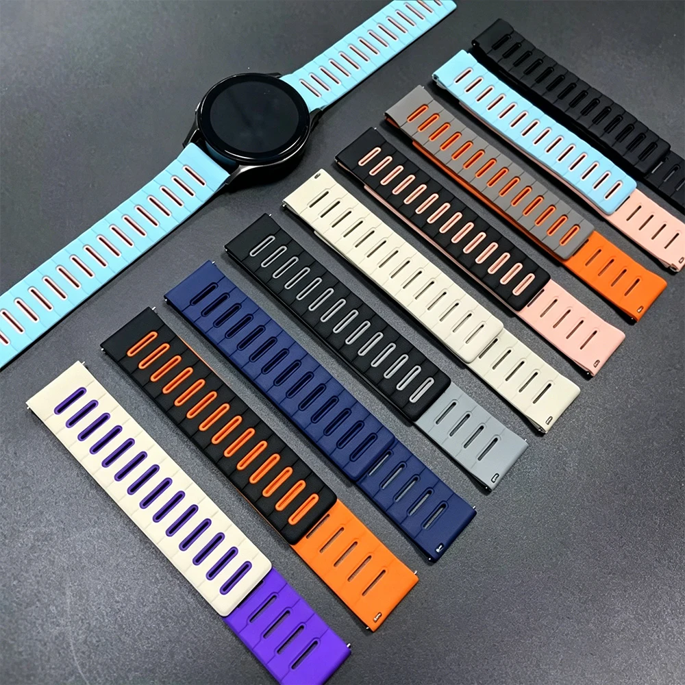 Magnetic Loop Strap - Versatile Silicone Watch Band Accessories, Available in 20mm and 22mm Sizes
