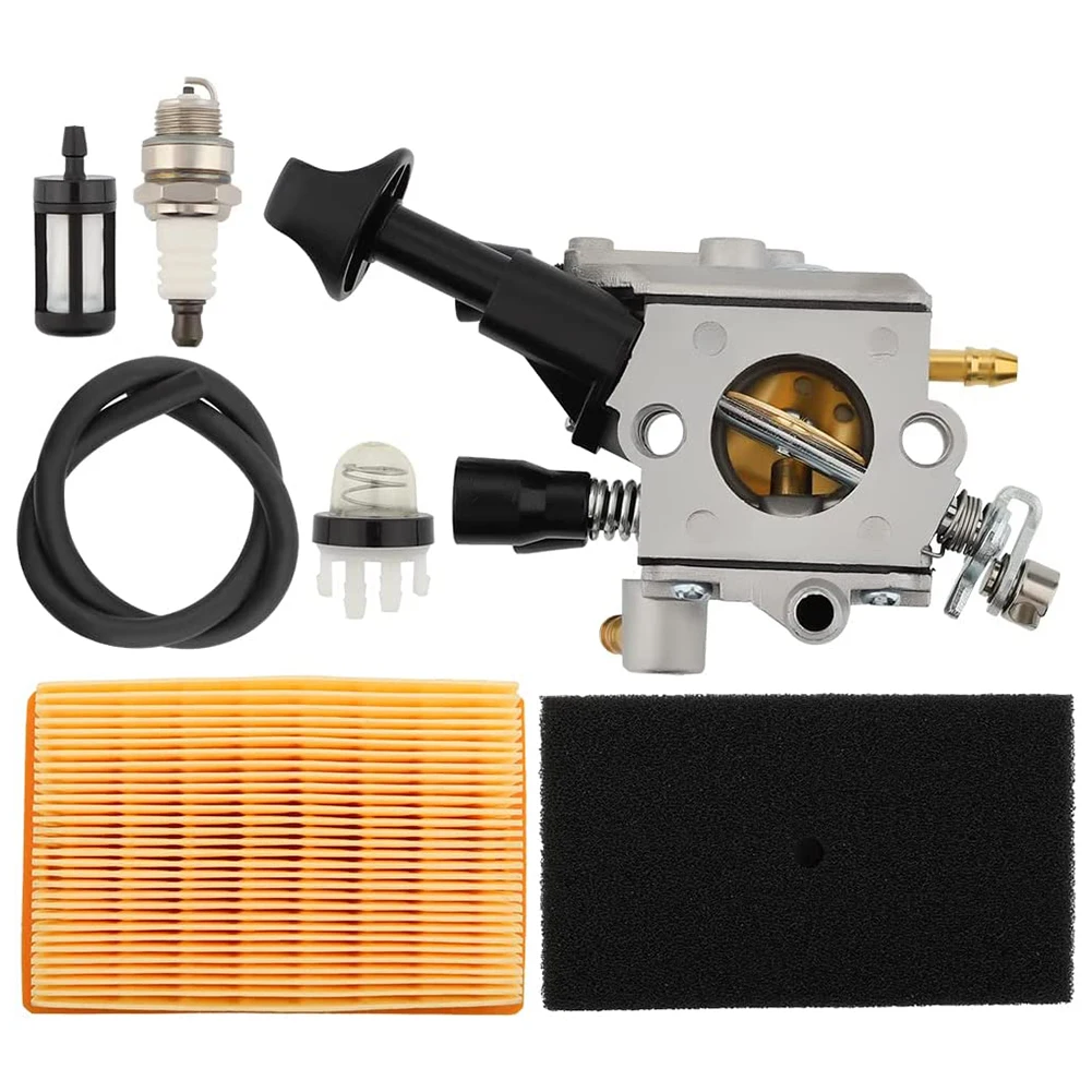 

1set Carburetor Air Filter Fuel Carb Repower Kit For Stihl BR430 BR350 BR450 SR450 SR430 Leaf Blower Replacement Parts