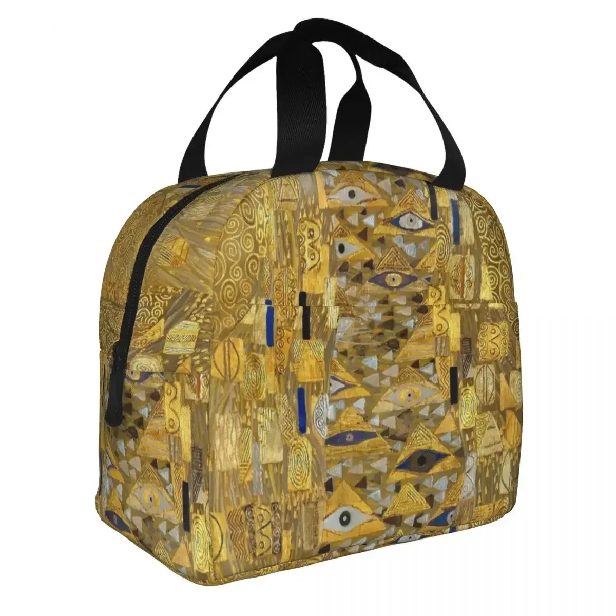 

Gustav Klimt Portrait Of Adele Bloch-Bauer Insulated Lunch Bag Large Reusable Cooler Bag Lunch Box Tote Office Outdoor Food Bag