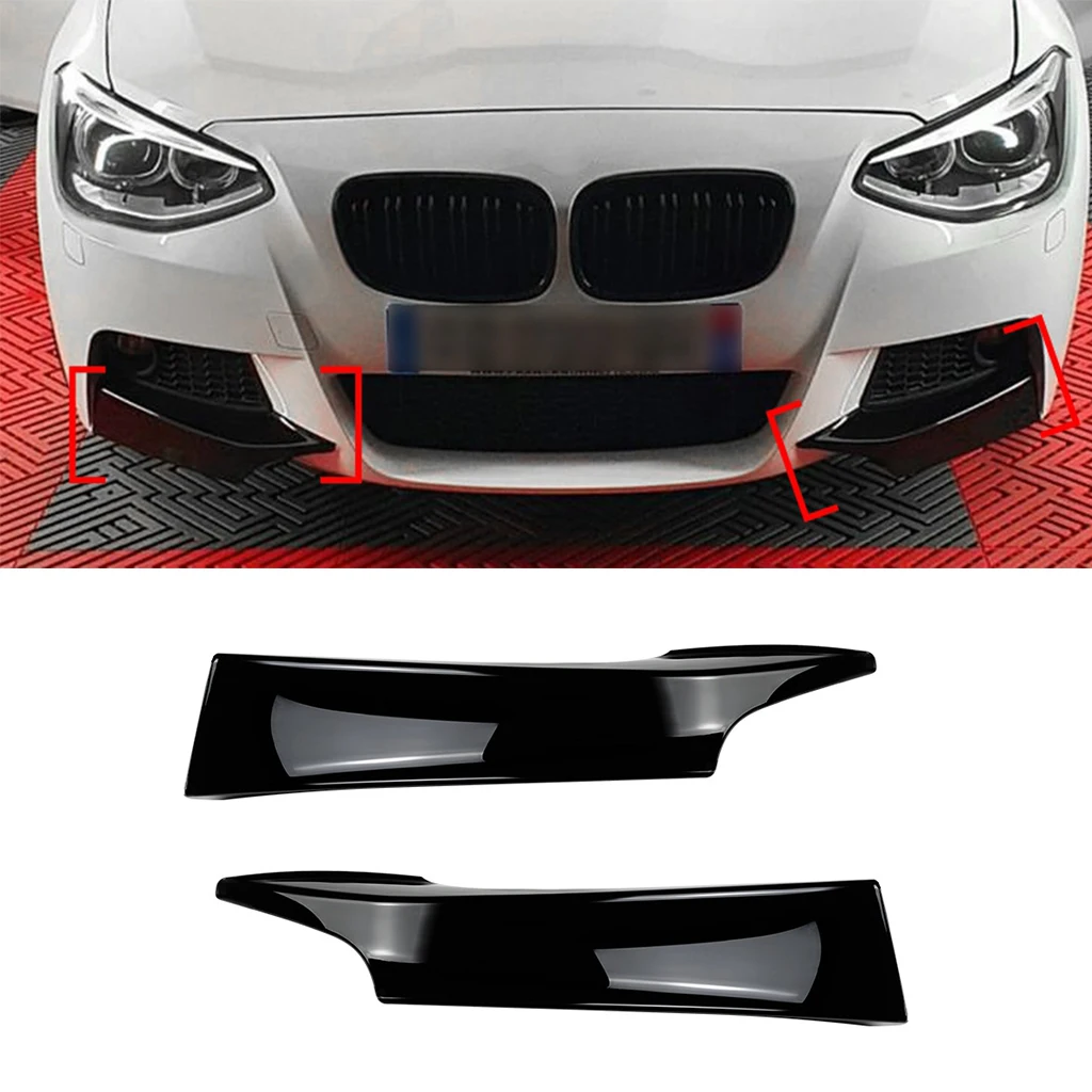 

For BMW 1 Series F20 F21 120i M Sport 2012 2013 2014 Front Bumper Lip Angle Diffuser Splitter Spoiler Protector