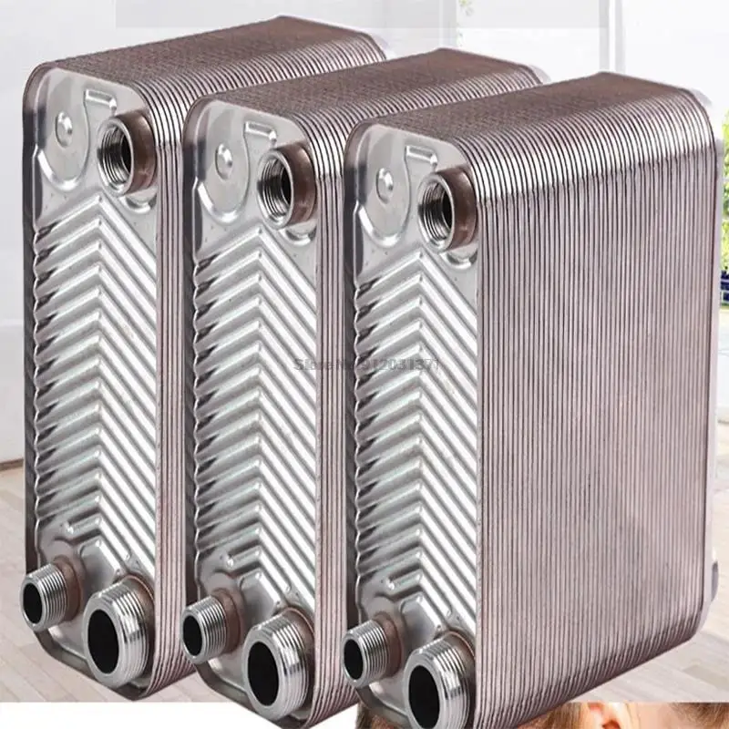 

120 Plates stainless steel heat exchanger Brazed plate type water heater SUS304 Brazed floor radiator 41.5*9.5*21cm