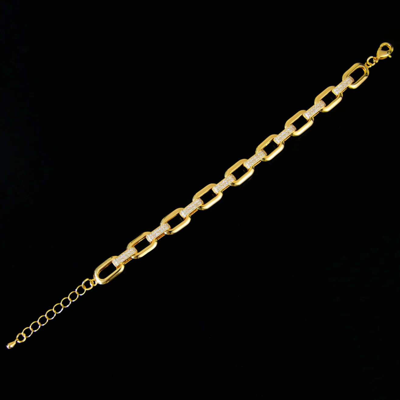 Mode Italienisches Gold Farbe Armband 21k Gold Überzogene Zirkon Dubai Charme Glück Armreifen Saudi Frauen Event Party Trendy schmuck – Detail 9