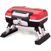 Cuisinart CGG-180T Petit Gourmet Portable Tabletop Propane Gas Grill, Red 17.6 x 18.6 x 11.8-Inch 1