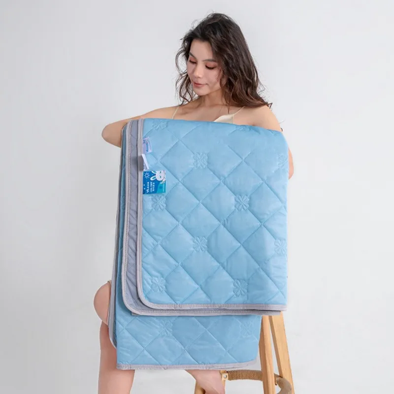 2025 silk ice cream summer quilt solid color printing air conditioner machine washable water washable