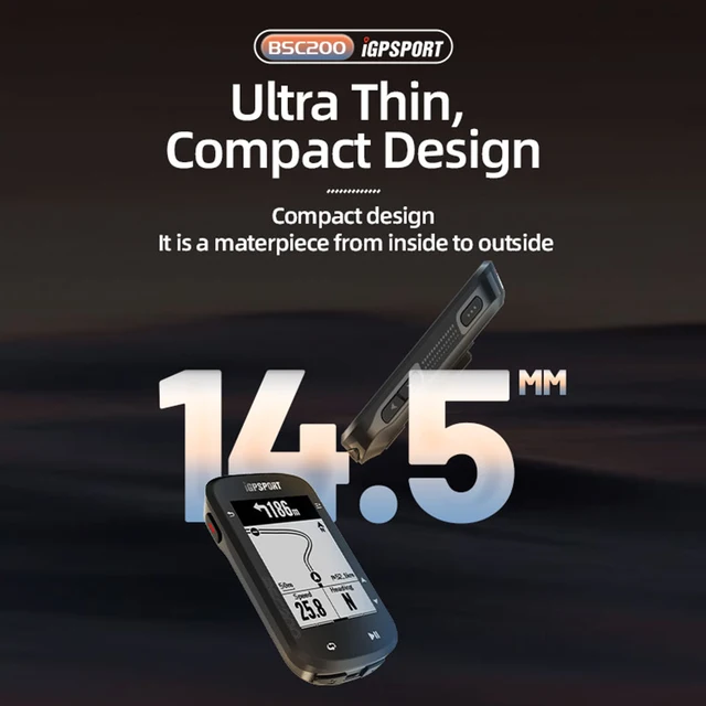 BSC200 iGPSPORT ANT+ GPS Bicycle Computer Riding Cycling Odometer Route Navigation Wireless Speedometer Support Powermeter - Image 2
