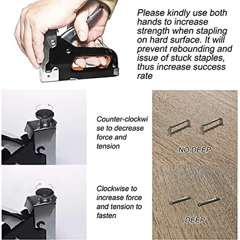 U/T/D  type 3 In 1 Multitool Nail Staple Gun Furniture Stapler Tools For Furniture Wood Door Upholstery Framing Rivet Tool 3