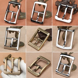 1pcs Metal Belt Buckle For Men Single Pin Belt Half Buckle For Leather Craft Jeans Webbing Replacement Buckle Accessories