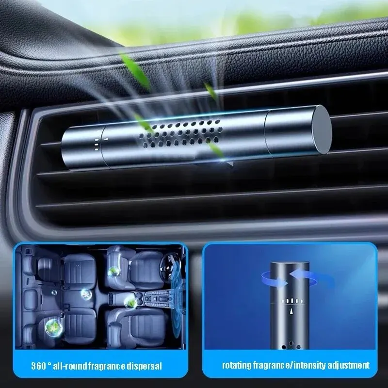 Metal Car Air Freshener Car Aromatherapy Stick Air Conditioner Outlet Aromatherapy Clip Solid