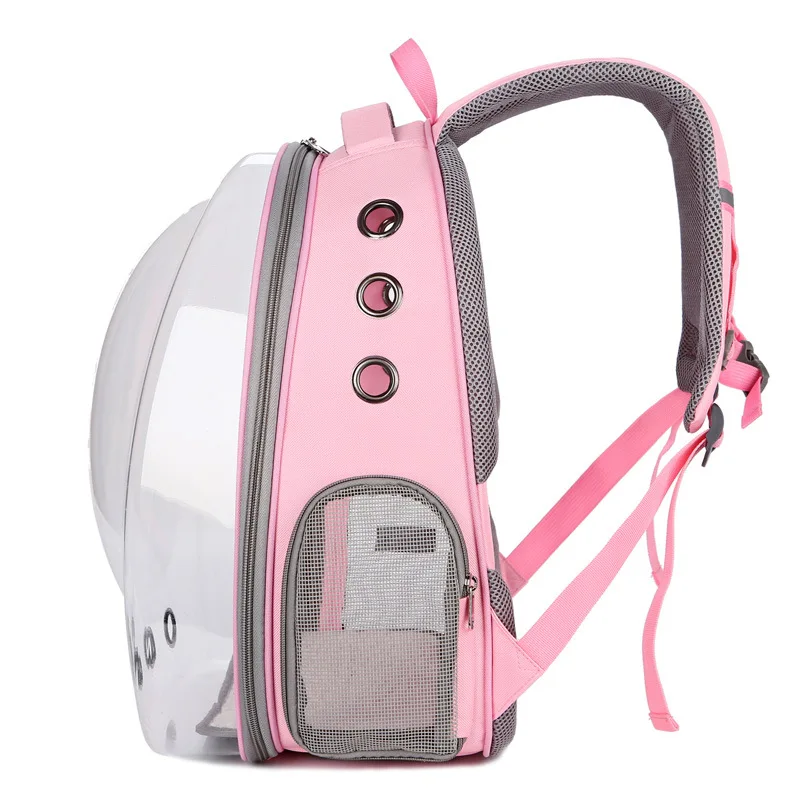 Cat bag breathable portable pet carry backpack cat and dog outdoor travel backpack transparent space style pet cat bag