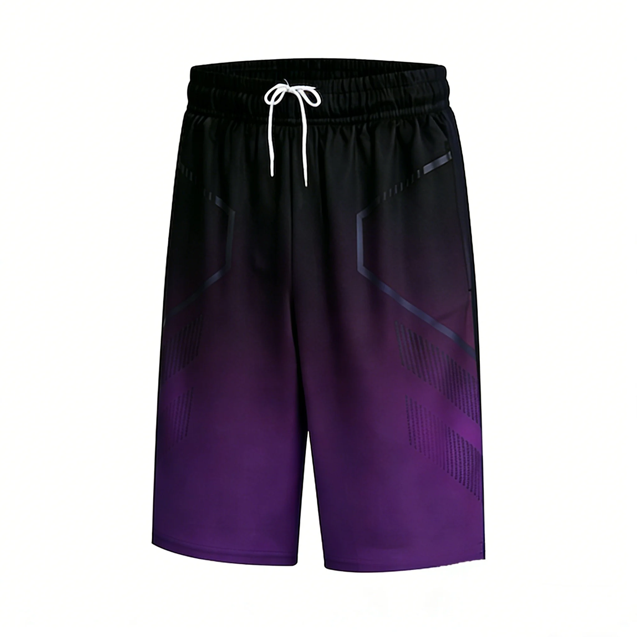 Men’s quick dry running basketball gym training five-point sports shorts brown
