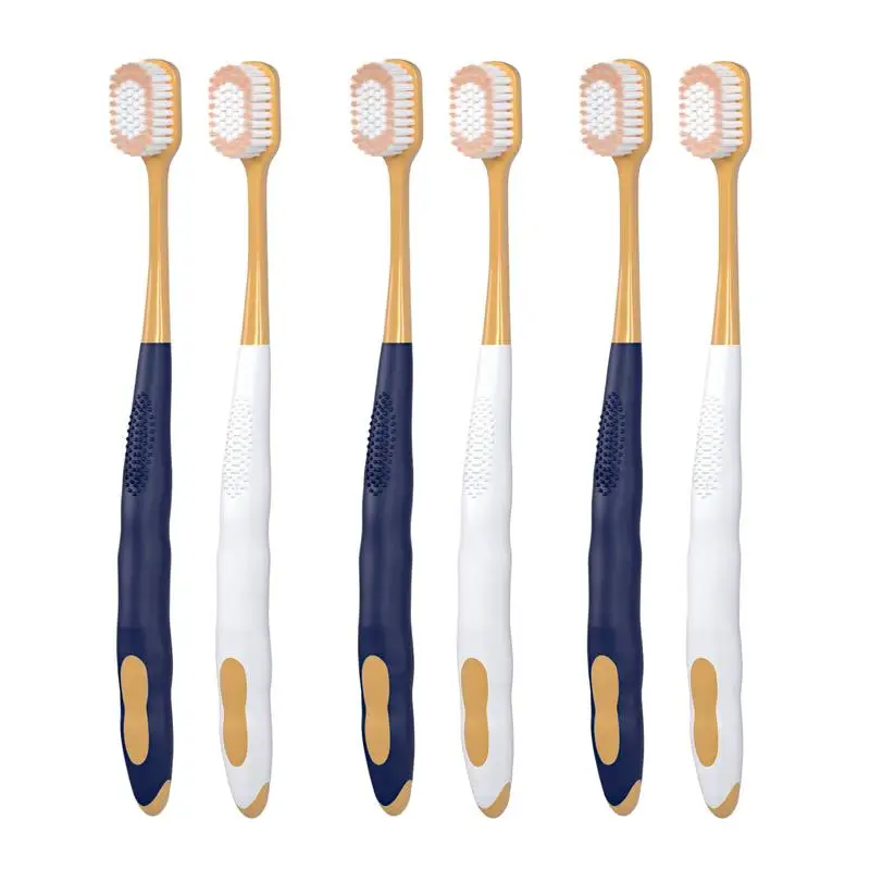 

Extra Soft Toothbrushes For Adults Soft Bristles Individual Head Cover Dental Care Travel Tooth Brushes Ultrafine Bath Accessory