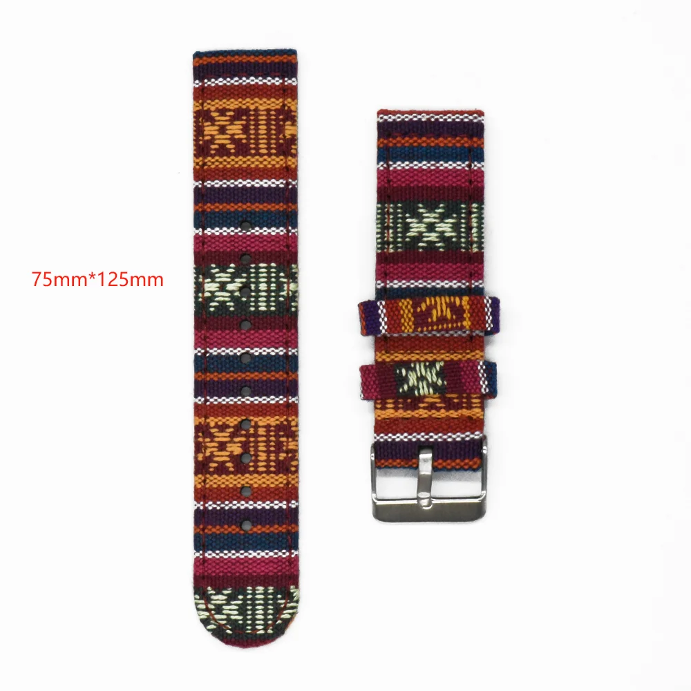 Ethnic Style Vintage Retro Woven Nylon Wristband Replacement
