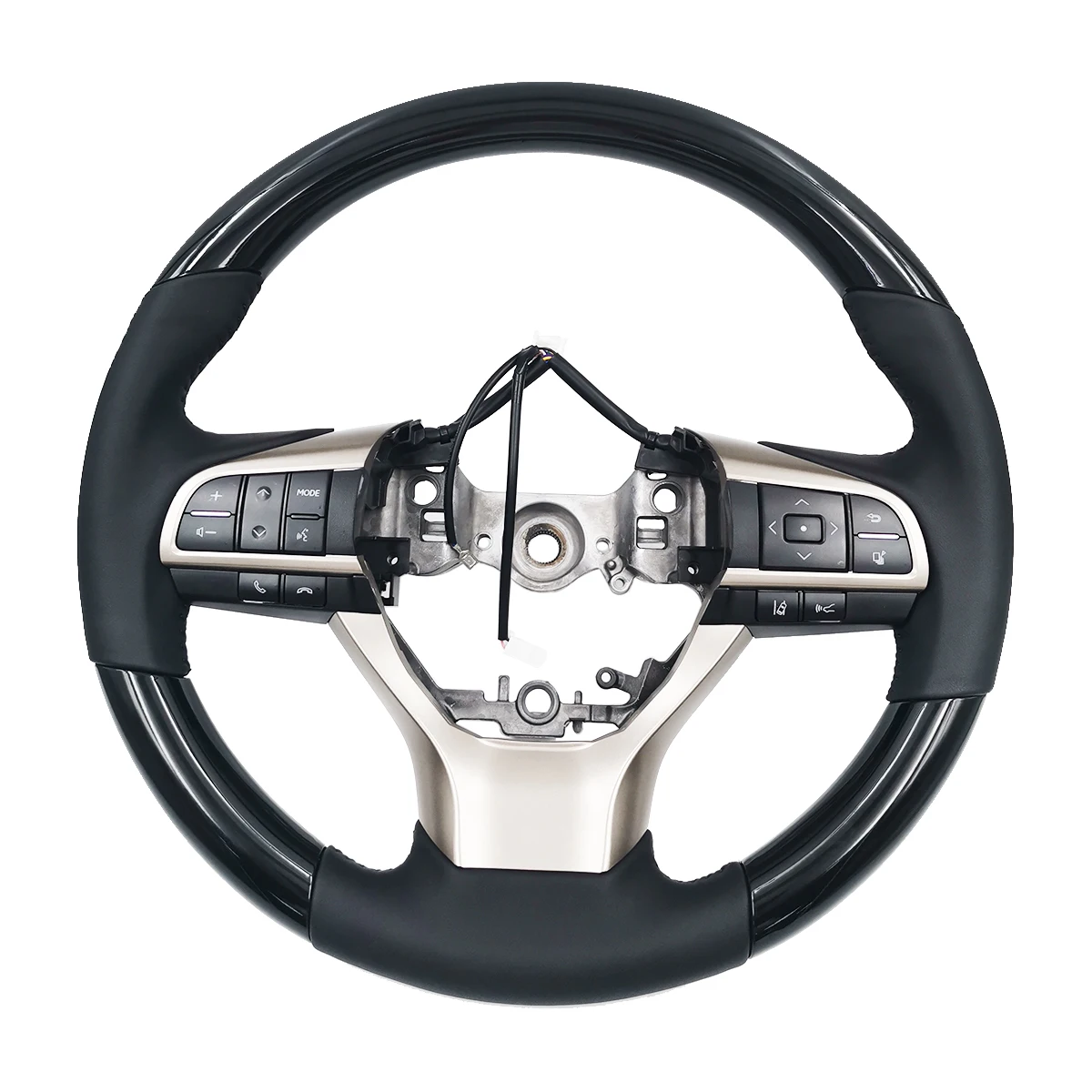 

Customized Multi-functionSwitch Automobile Black Bright Paint Car Steering Wheel For LEXUS LX570 2012-2020