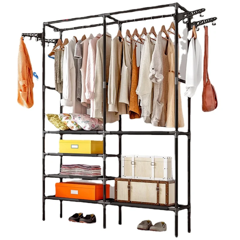 

Clothes Hanger Coat Rack Floor Hanger Storage Wardrobe Clothing Drying Racks porte manteau kledingrek perchero de pie