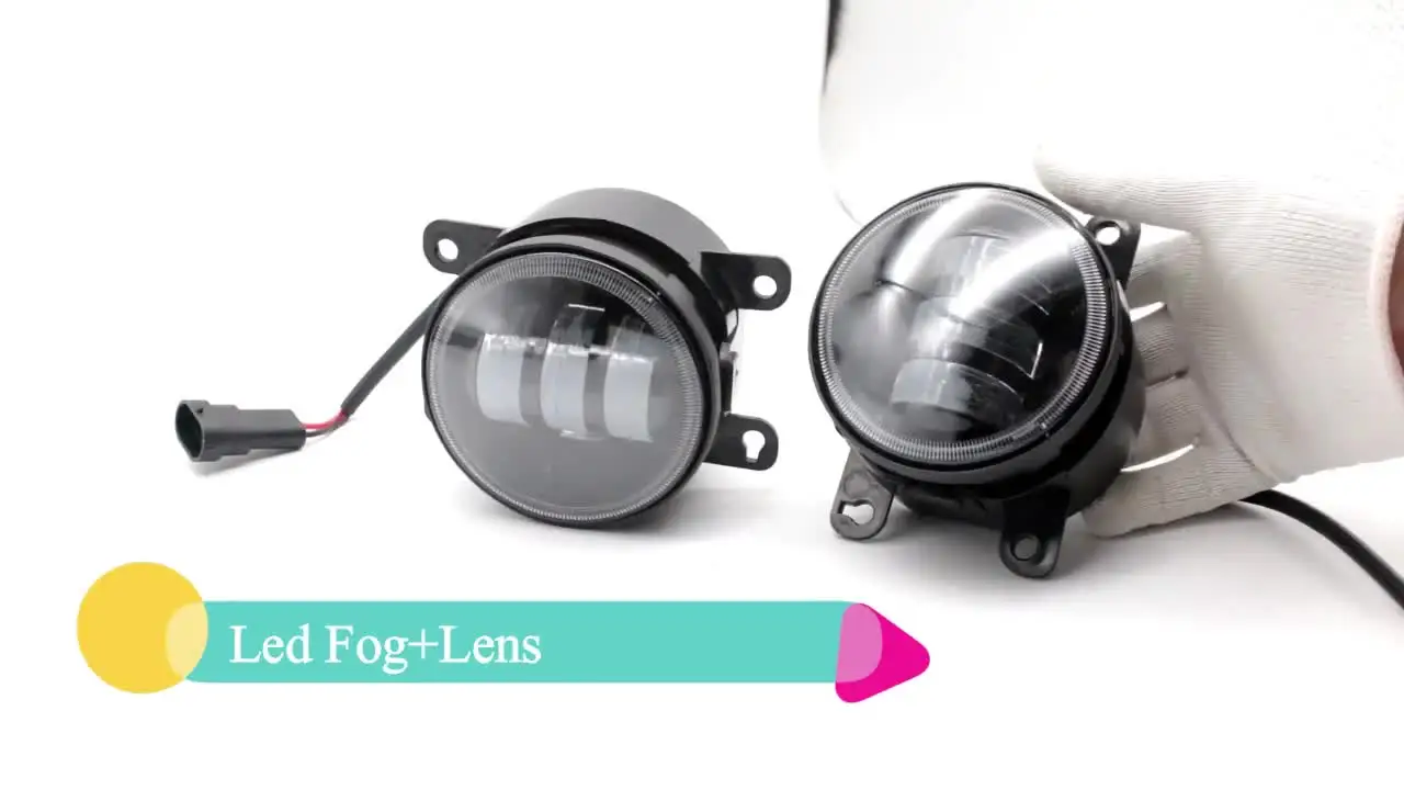 Обновление светодиодных автомобильных противотуманных фар Angel Eyes для Ford Fiesta VI ST