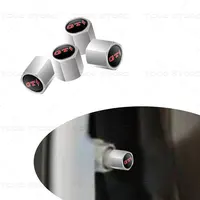 4pcs Car Wheel Tire Valve Core Cap Dust Proof Covers For GTI Lightning Logo Golf MK3 MK4 MK5 Polo Touareg Touran Passat Jetta 4