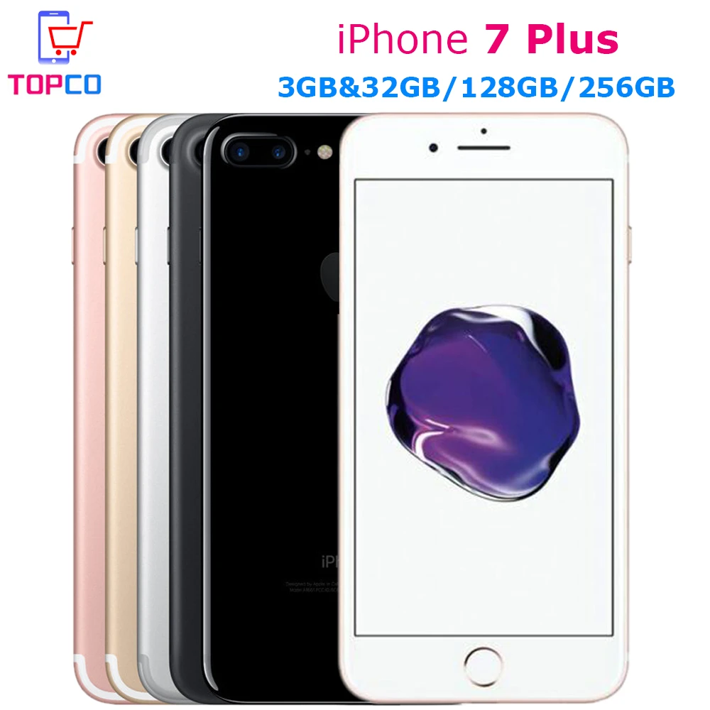 Apple Iphone 7 Plus Factory Original Mobile Phone 4g Lte 5 5 Dual Core A10 12mp Ram 3gb Rom 32gb 128gb 256gb Cell Phone Nfc Phone 4g Mobile Phone 4g Ltemobile Phone 4g Aliexpress