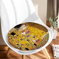 Gustav Klimt Simplicity Multi-Color Dining Chair Cushion Circular Decoration Seat For Office Desk Outdoor Garden Cushions 2
