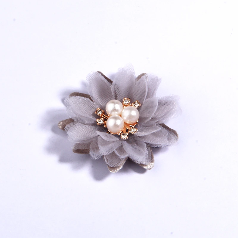 10pcs 5cm handgemachte DIY Stoff künstliche Blumen mit Stern Mitte für Hochzeits dekoration Kleidungs stück Schuhe Hüte Bastel projekte – Detail 4