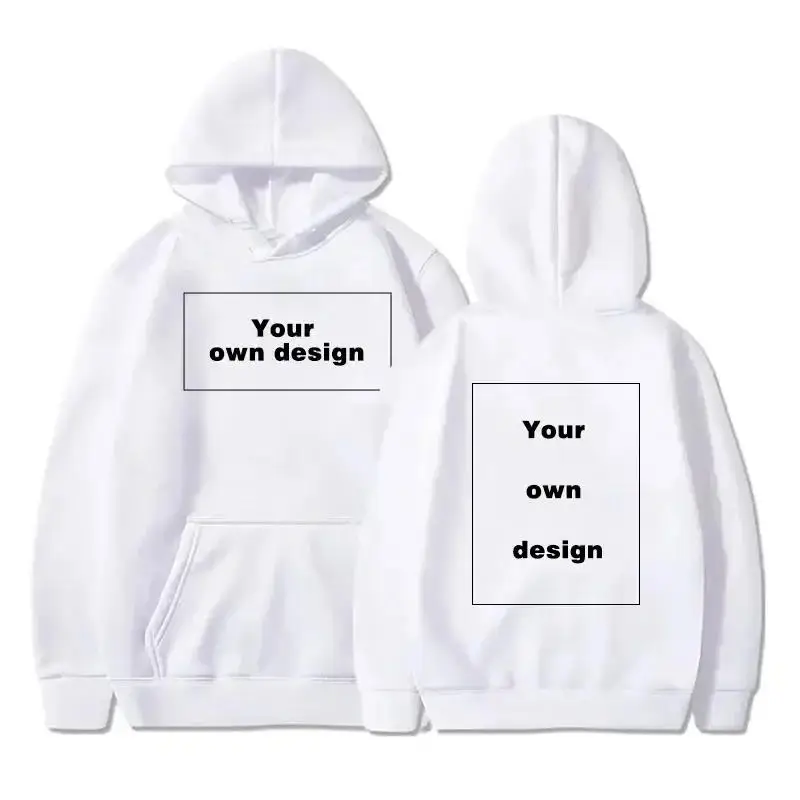 Sudadera con capucha personalizada con logotipo personalizado, sudadera cálida y cómoda de otoño, unisex, informal, con texto impreso personalizado, moda DIY