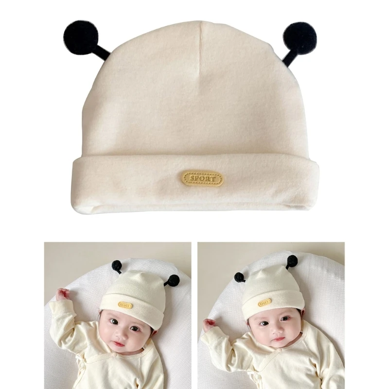 

Baby Hat Newborn Warm Beanie Cap Autumn Winter Hospital Cap 2-Layers Nursing Hats Shower Gift for Boys Girls 0-1T