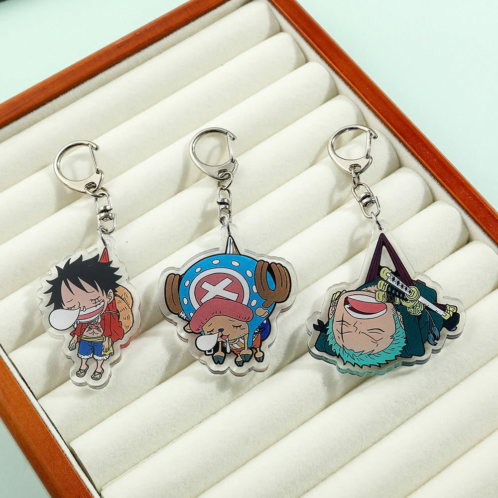 ワンピース ルフィ バッジ 原作 ラバー アクリルキーホルダー セブンネット限定 『ONE PIECE』 半立体ラバーキーホルダー