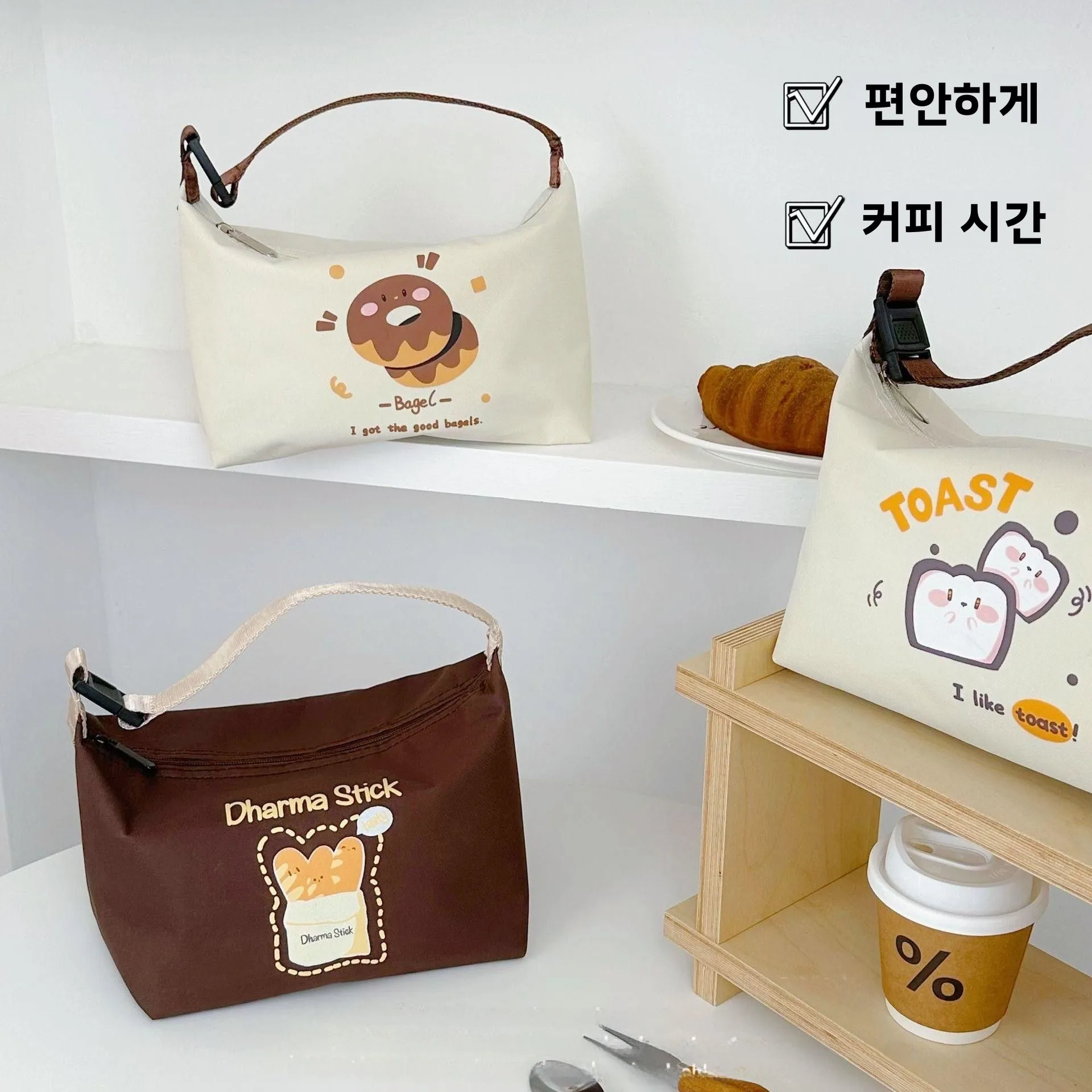 두꺼운 알루미늄 호일 도시락 가방 방수 방유 점심 가방 휴대용 핸드백 학생 및 직장인을 위한 보온 도시락 가방