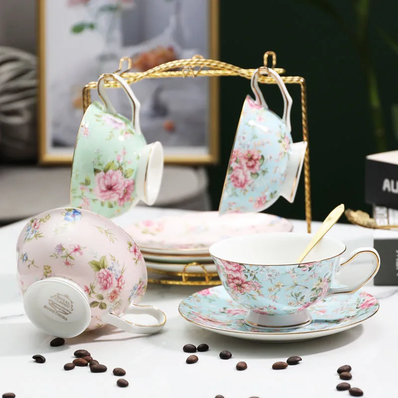 180ML, fine bone china coffee cup and saucer and spoon, funny fashion  design, zakka tazas cafe espresso cup, european coffee mug - AliExpress