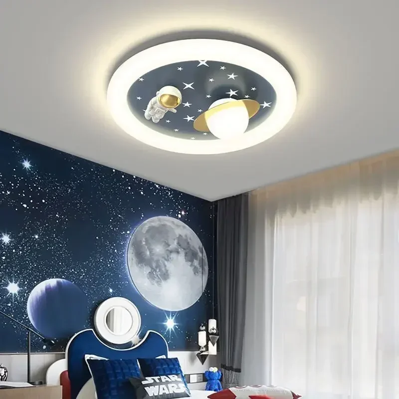 

Modern Children's Room Lighting Astronaut Ceiling Light For Bedroom Lampara Techo Luces Led Para Habitacion Led Para Quarto led