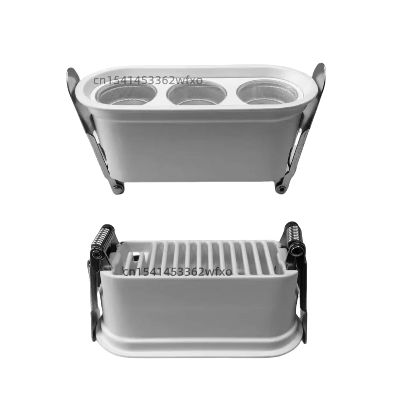 밝기 조절 가능한 미니 눈부심 방지 다운라이트 LED 천장 조명, COB 스포트라이트, AC110V-220V 거실 주방 실내 조명 전구, 6W10W20W