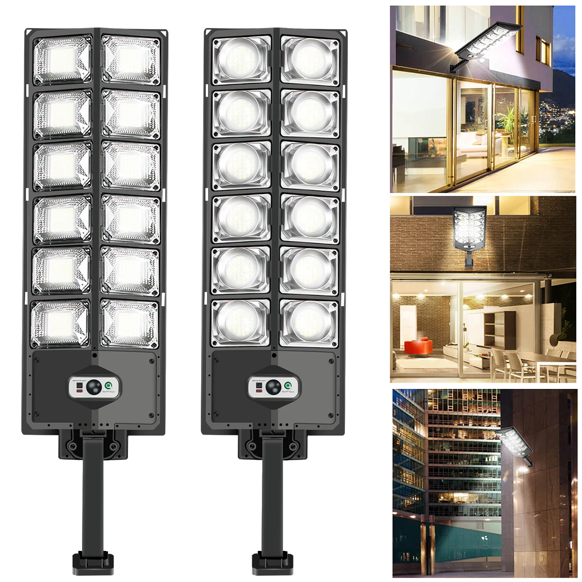 

Solar Street Lights Outdoor Super Bright Solar LED Lamp Sunlight 3 Light Mode PIR Motion Sensor IPX4 Waterproof for Garden