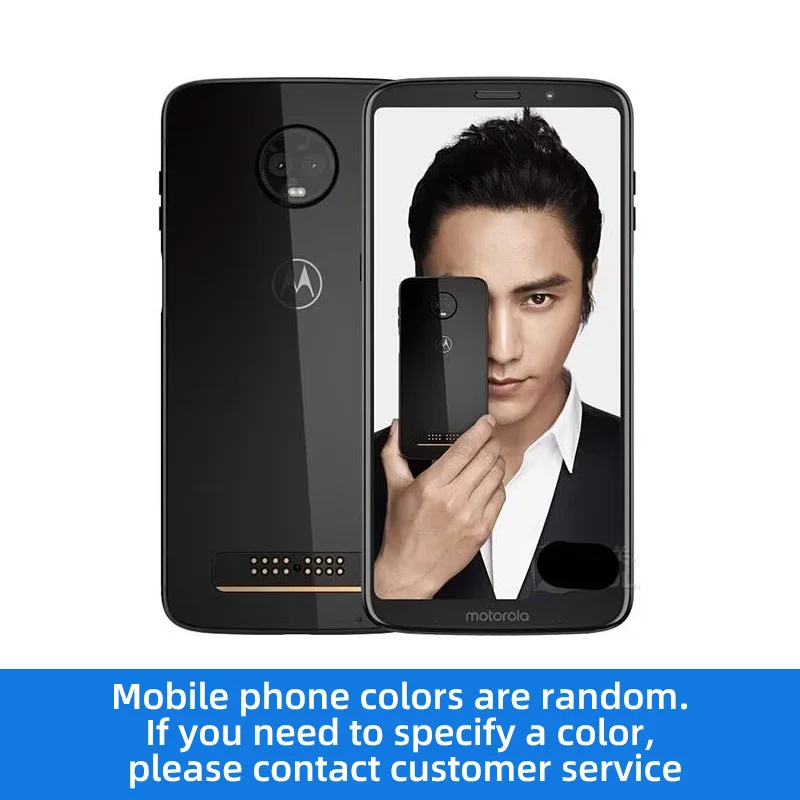 Motorola スマートフォン ブラック 3カメラ Motorola Moto Z 3rd Generation - 64GB - Ceramic Black