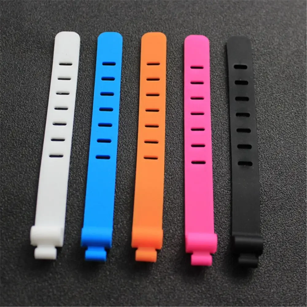10pcs Silicone Organizer Cable Winder Wire Data Line Cord Wrapped Cord Earphone Storage Holder Desk Accessories Office Supplies