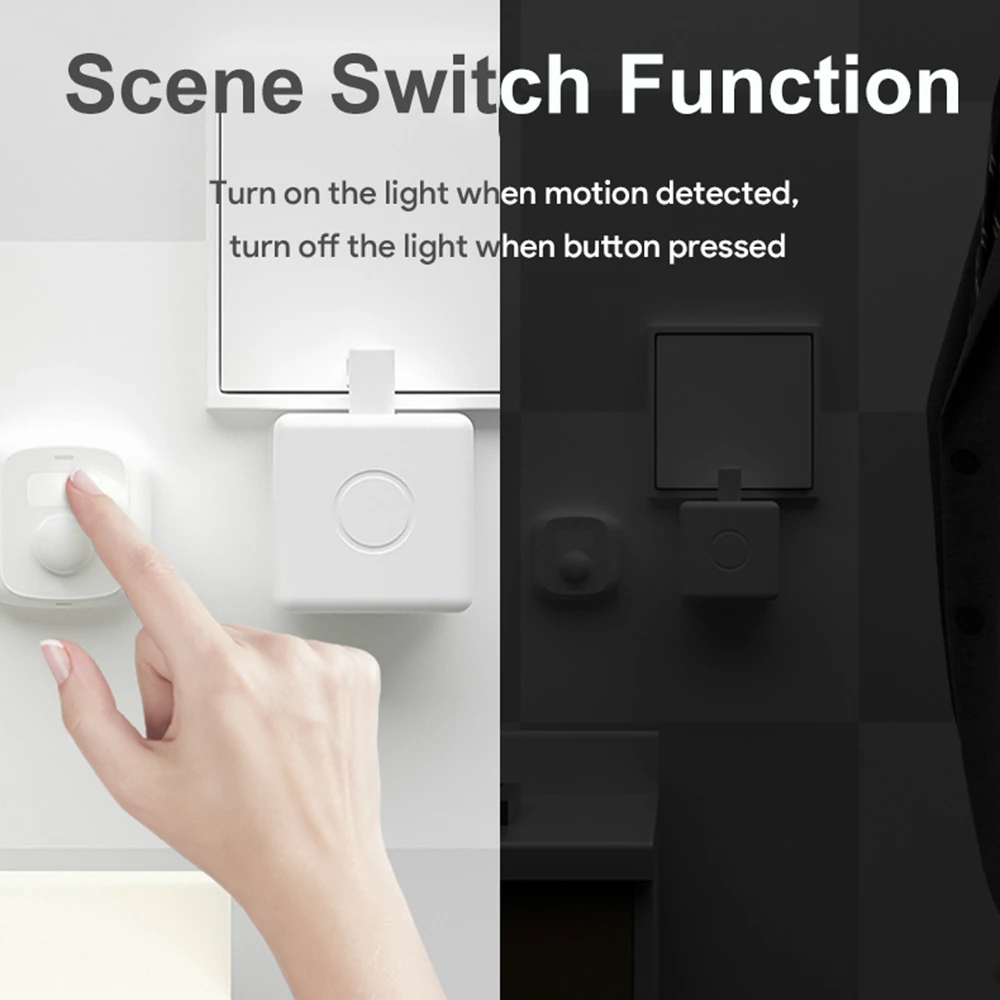 Tuya Zigbee Wifi Mini czujnik ruchu PIR z czujnikiem światła scena przełącznik funkcja detektor ruchu człowieka inteligentne życie kontrola aplikacji