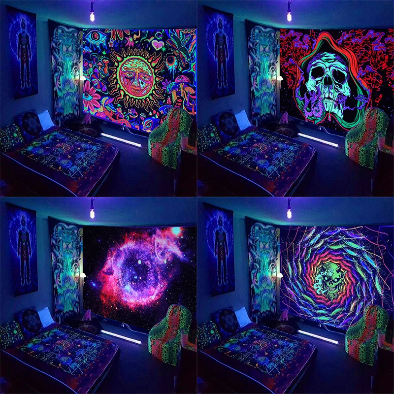 Tapiz De Elefante Indio Con Tampado De Flor De Loto, Mandala Colgante De Pared, Bohemia, Playa