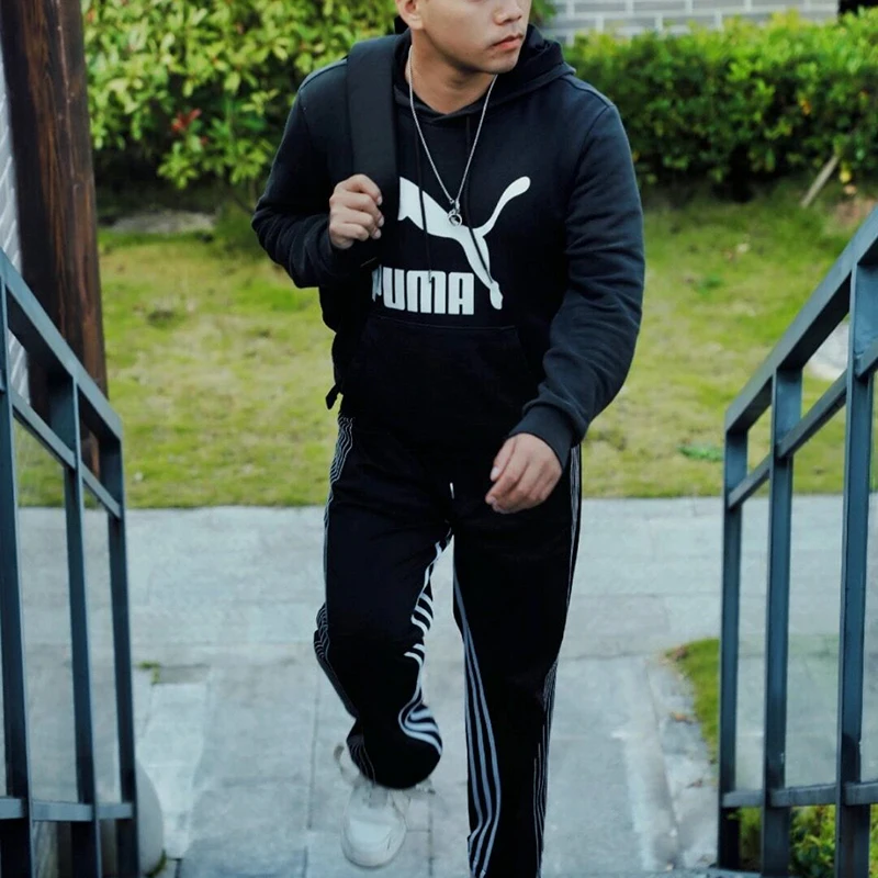 Original Puma Sportswear Printed Hooded Sweatshirt Men's 531369-01
