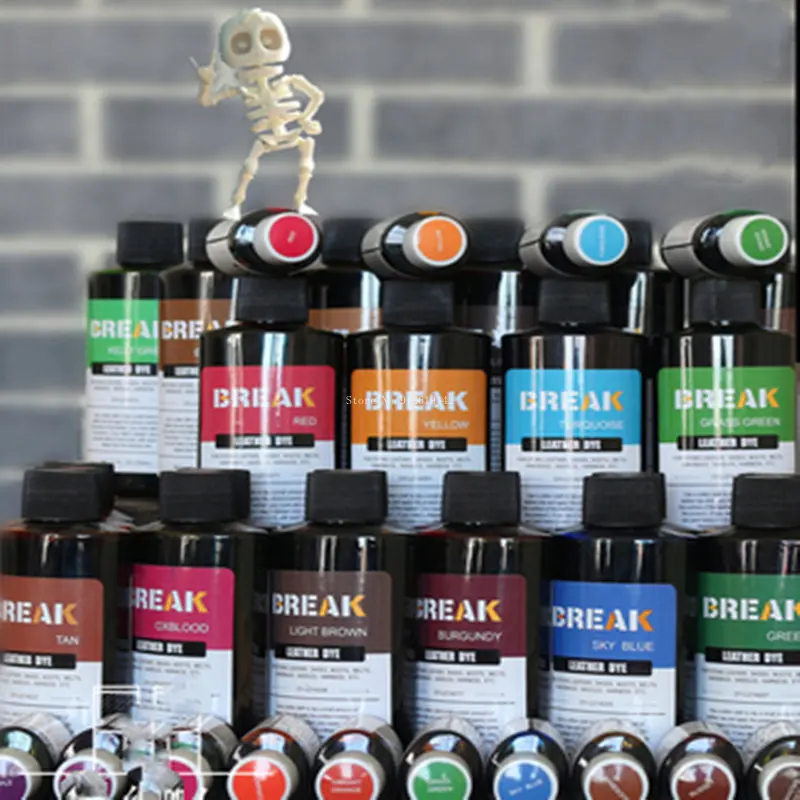 32ColorLeatherAlcoholDyeHandmadeLeatherProductsLeatherShoes