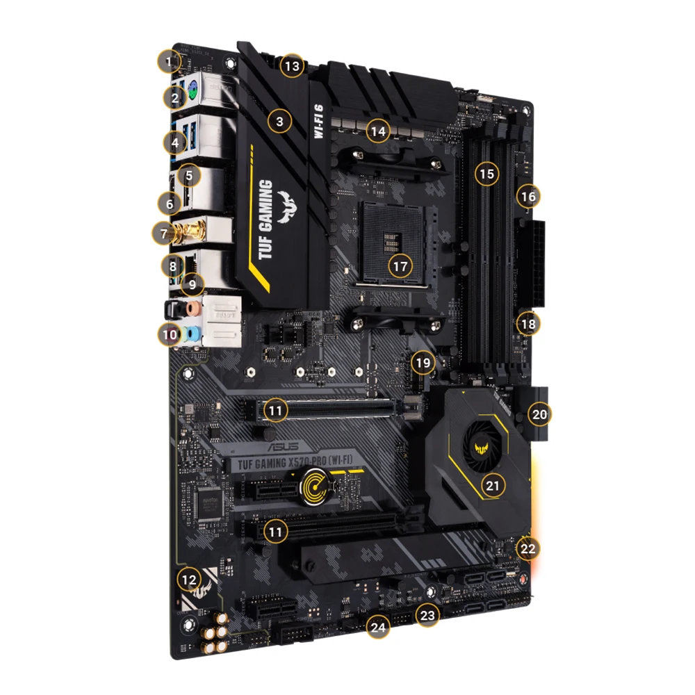 ASUS TUF GAMING X570-PLUS ゲーミングマザーボード ASUS（エイスース