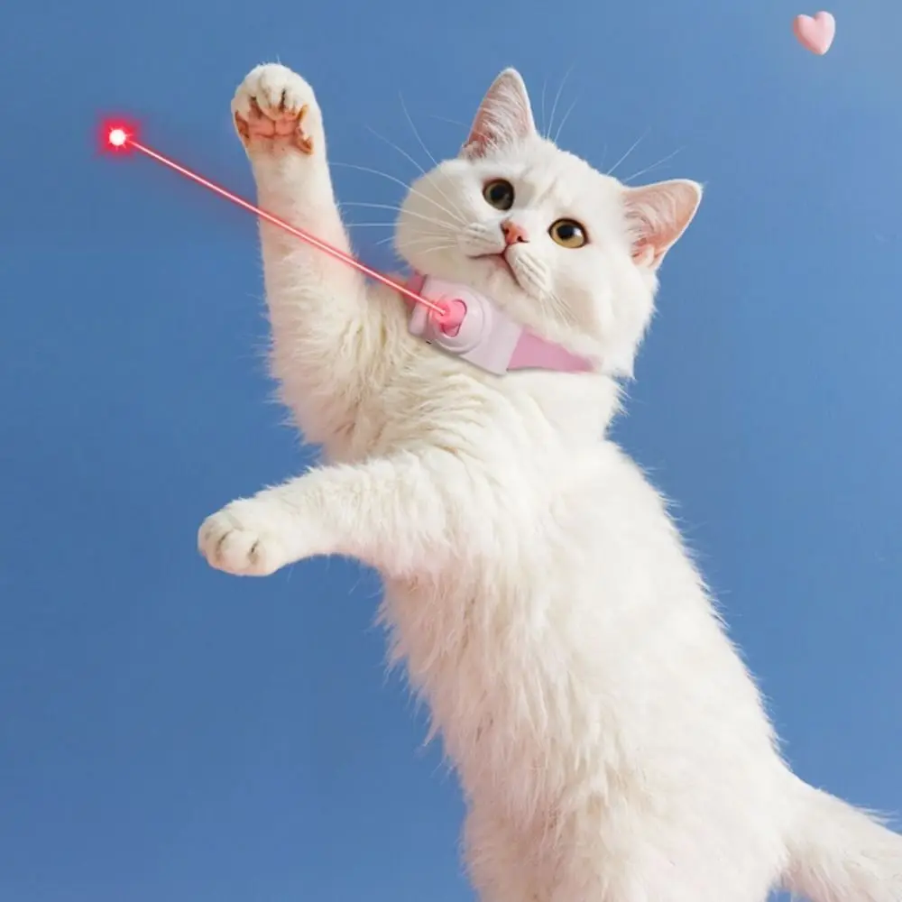 Automatic Cat Laser Toy Pet Supplies Electric Intelligent LED Necklaces with LED Light Led Cat Collar for Cat Accessories